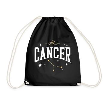 Signe astro cancer - Sac de sport léger - noir - Devant