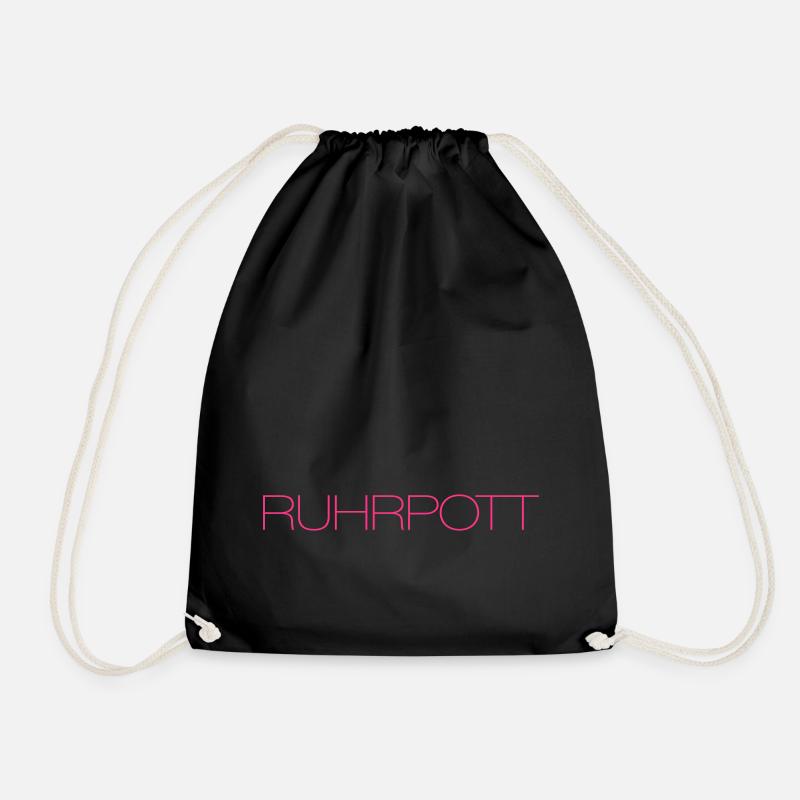 Ruhrpott Schriftzug - Turnbeutel - Schwarz