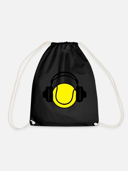 Kopfhörer-Kopfhörer DJ-Audio-Tennis - Turnbeutel - Schwarz