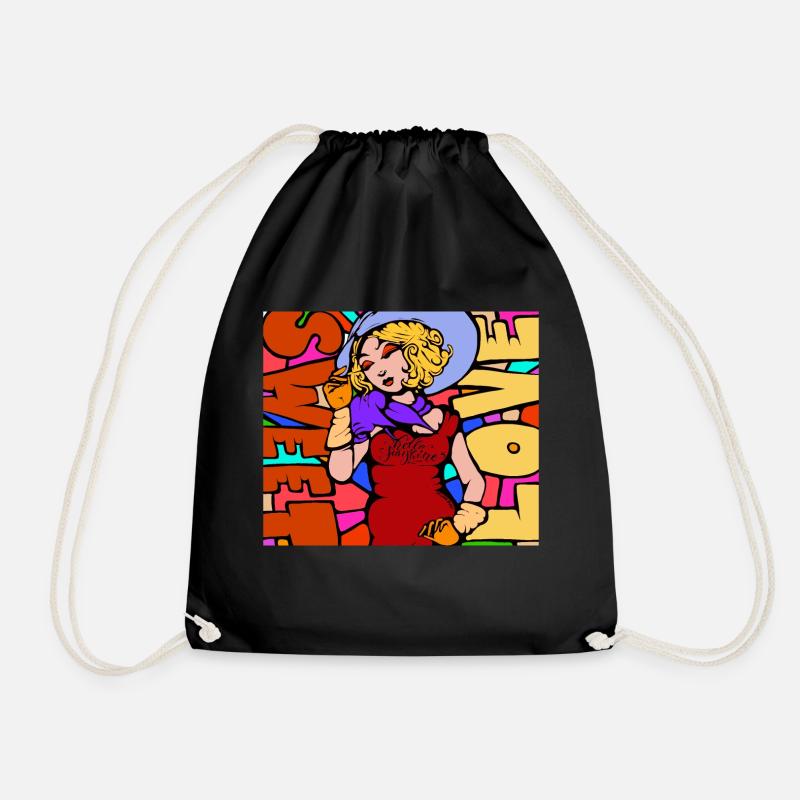 Hello Sunshine - Pop colors - Turnbeutel - Schwarz