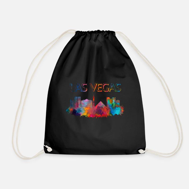 Las Vegas - Drawstring Bag - black