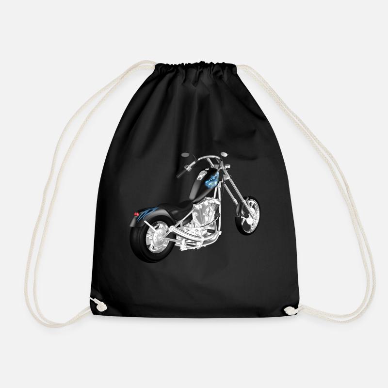 Motorrad - Turnbeutel - Schwarz
