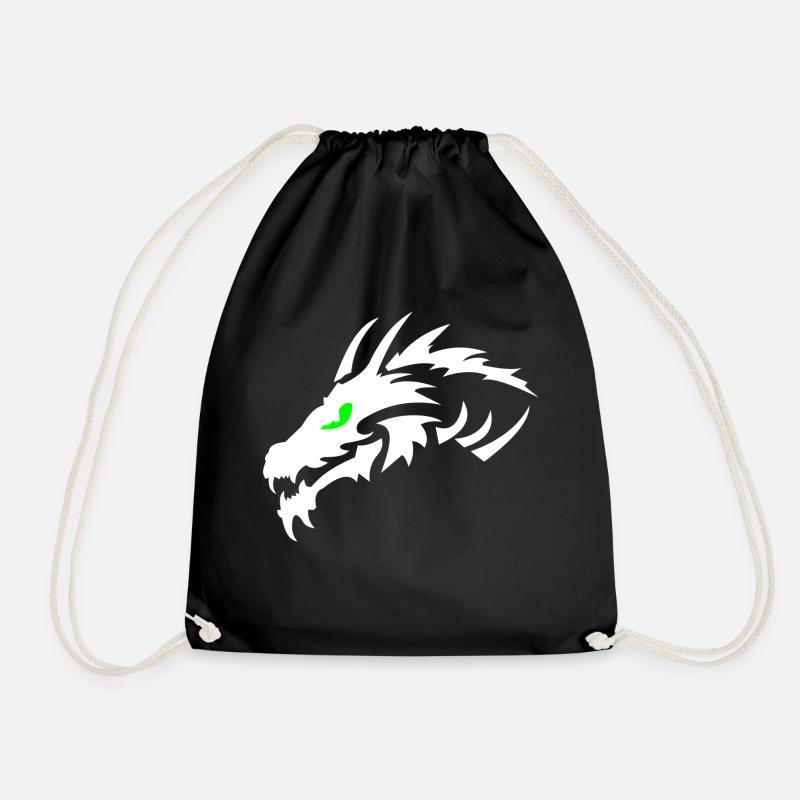 Drache - Turnbeutel - Schwarz