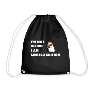 Funny Unicorn Unicorn Funny Funny Limited - Drawstring Bag - black - Front