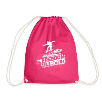 skateboard - Sac de sport léger - fuchsia - Devant