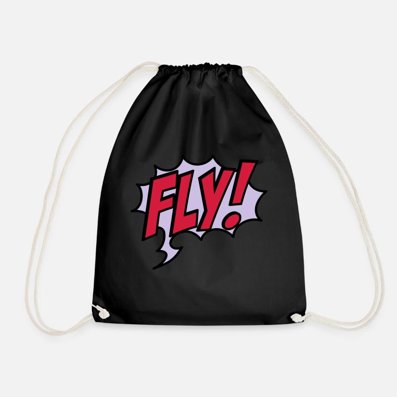 fly - Turnbeutel - Schwarz