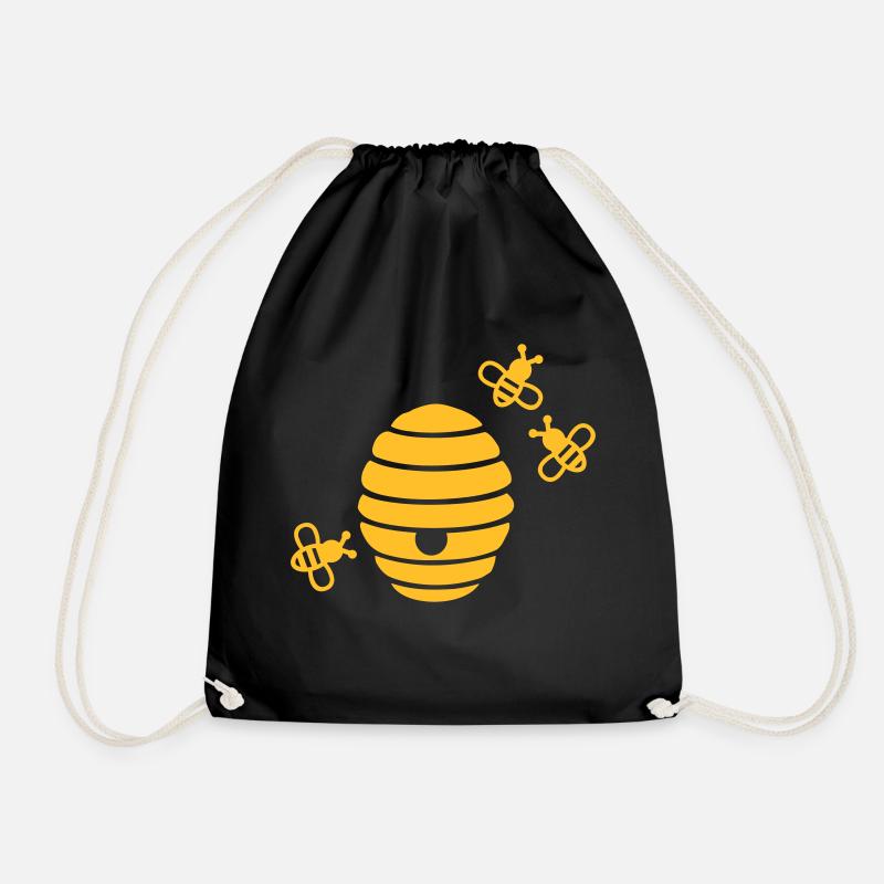 Bienen - Turnbeutel - Schwarz