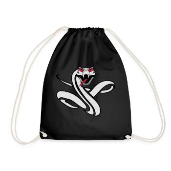 Serpent cool dangereux mal - Sac de sport léger - noir - Devant