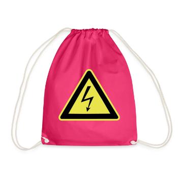 High tension - Drawstring Bag - fuchsia - Front