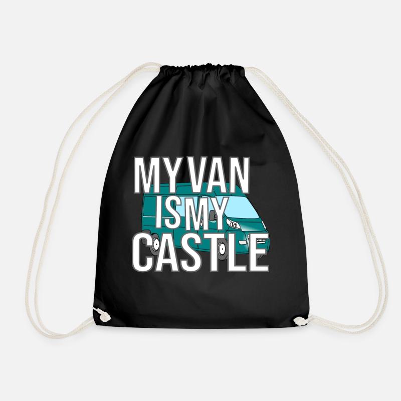 My Van Is My Castle - Turnbeutel - Schwarz