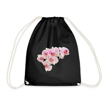 Orchid - Drawstring Bag - black - Front