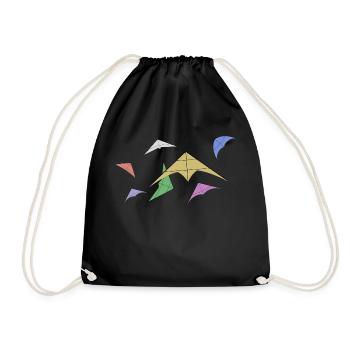 Stunt kite - Drawstring Bag - black - Front