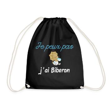 Je peux pas j'ai Biberon - Sac de sport léger - noir - Devant