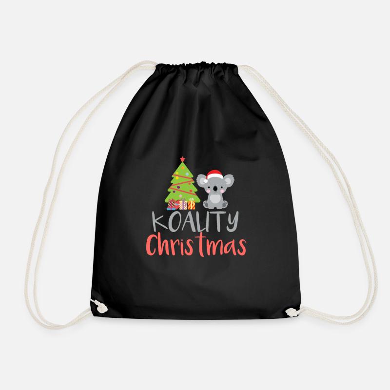 Koality Weihnachten - Turnbeutel - Schwarz