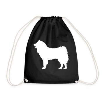 Eurasier - Eurasian Dog - Drawstring Bag - black - Front