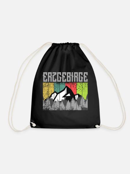 Erzgebirge ist Liebe zur Heimat - Turnbeutel - Schwarz