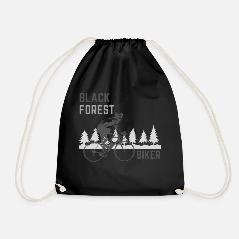 Mountain bikers - Drawstring Bag - black