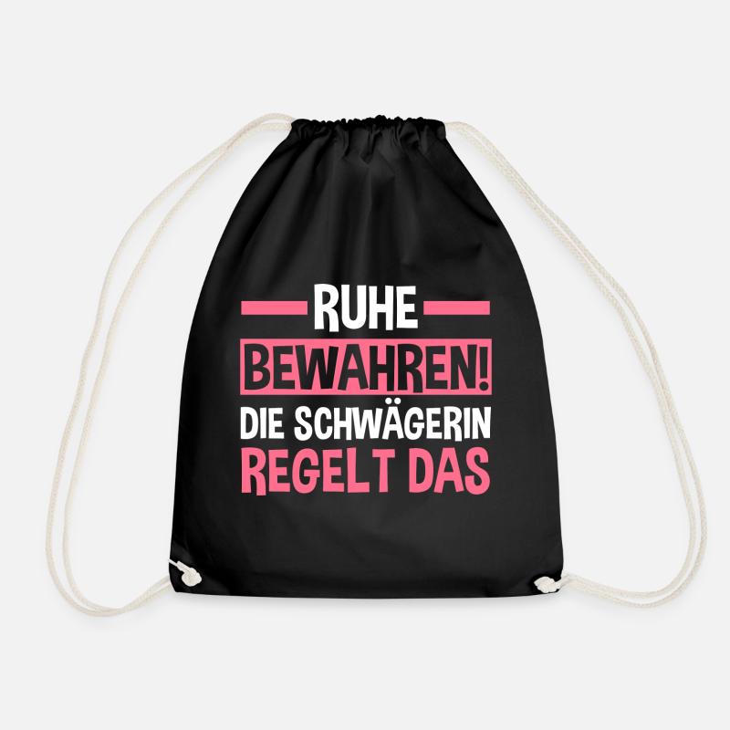 Schwägerin - Turnbeutel - Schwarz