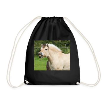 Cheval. Cheval. - Sac de sport léger - noir - Devant
