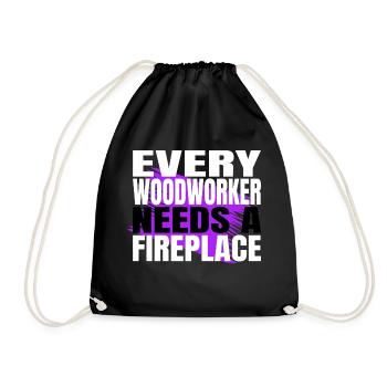 meilleur syndicat badge charpentier ébéniste - Sac de sport léger - noir - Devant