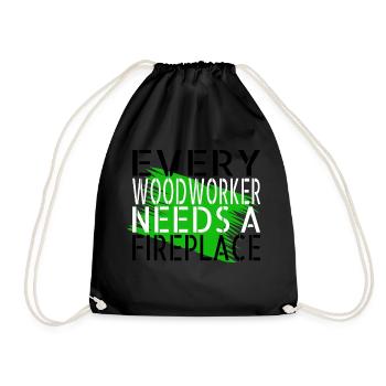 drôle de menuiserie papadesign abatteur d’arbres geek - Sac de sport léger - noir - Devant