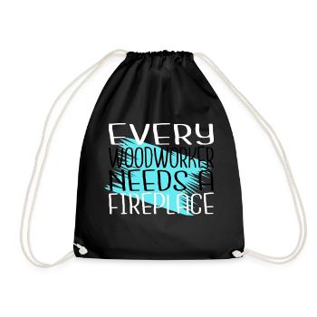 funny carpenter quotes carpenter funny - Drawstring Bag - black - Front