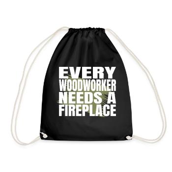 americas funny carpenter quotes jokes - Turnbeutel - Schwarz - Vorne