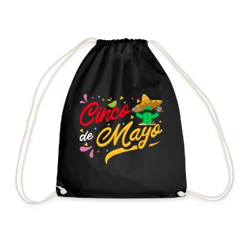 Cinco De Mayo Mexican Fiesta Mexique Cactus - Sac de sport léger - noir - Devant