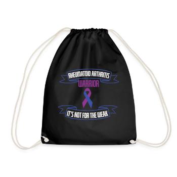 Rheumatoid Arthritis Not For Weak - Drawstring Bag - black - Front