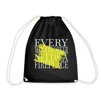 cool génial amateurs charpentier tshirts de travail - Sac de sport léger - noir - Devant