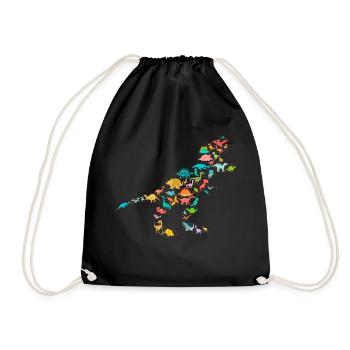 Tyrannosaurus Rex Dinosaures - Sac de sport léger - noir - Devant