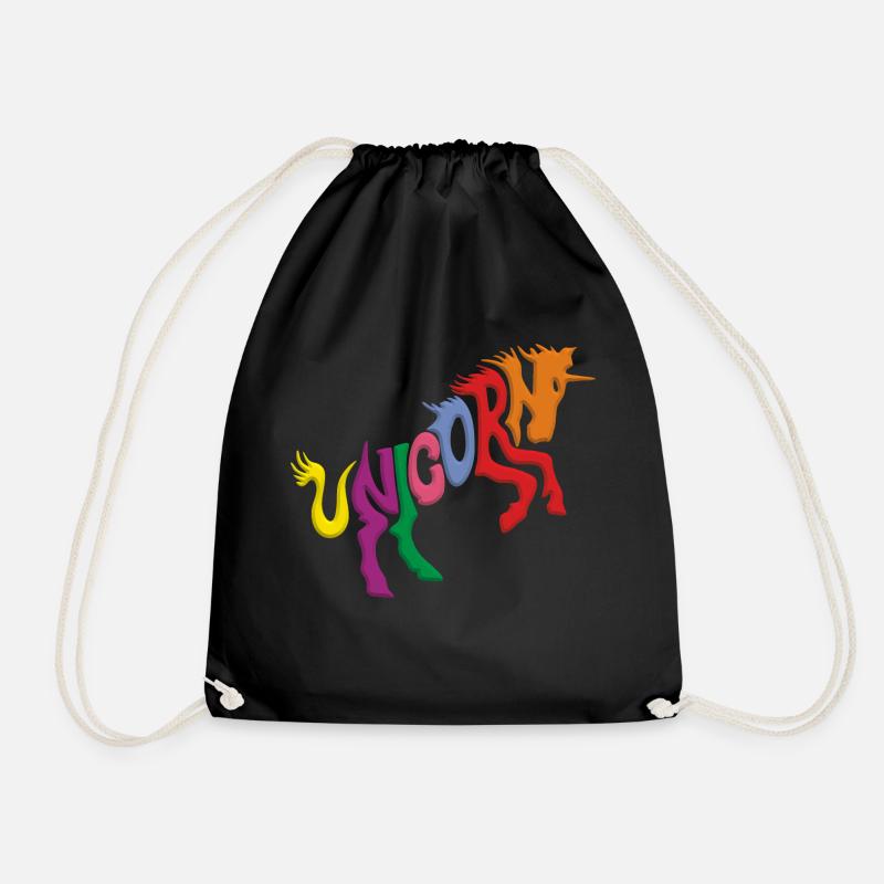 Unicorn - Turnbeutel - Schwarz