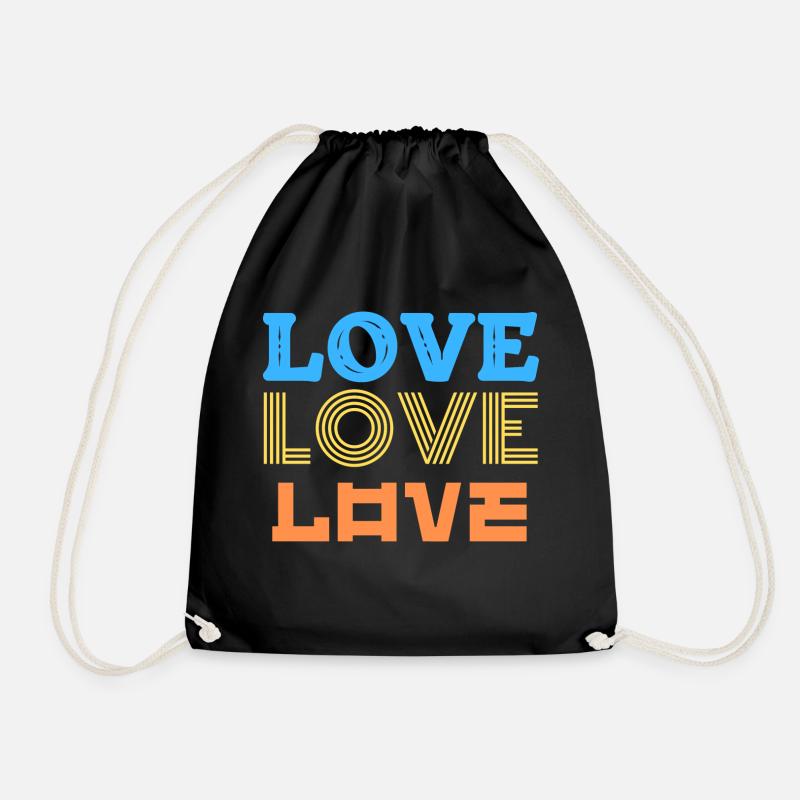 What is Love Love Love - Turnbeutel - Schwarz