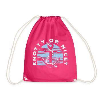 Seglen Segelboot Segler - Turnbeutel - Fuchsia - Vorne