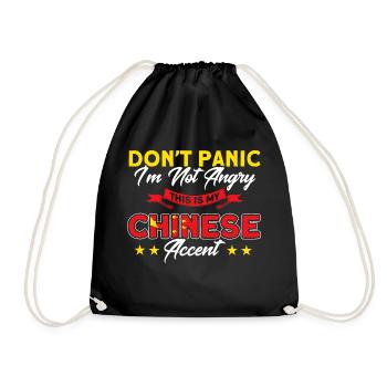 Chine Chinese Roots Cadeau - Sac de sport léger - noir - Devant