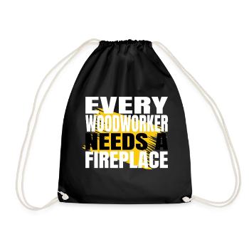 jokes carpenter hoodies and sweatshirts - Drawstring Bag - black - Front