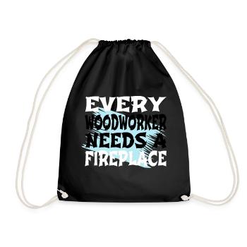 plombier blagues meilleur charpentier drôle tshirts - Sac de sport léger - noir - Devant