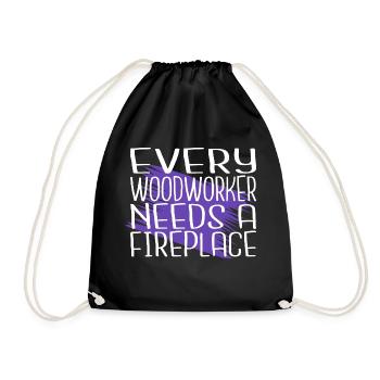 maçons hommes un charpentiers tshirts de prière présents - Sac de sport léger - noir - Devant
