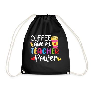 Teachers Teachers School Teachers Teaching Staff - Drawstring Bag - black - Front