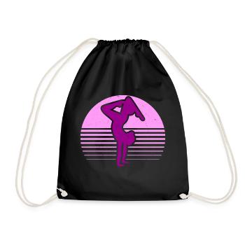 Rhythmic Gymnastics Girl Gymnast - Drawstring Bag - black - Front