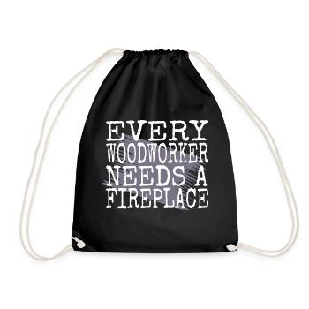 déclaration d’amour du bûcheron des bois - Sac de sport léger - noir - Devant