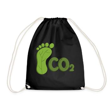 Protection du climat empreinte écologique Conservation de la nature - Sac de sport léger - noir - Devant