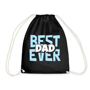 Best Dad Ever - Drawstring Bag - black - Front