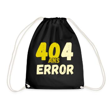 40 ans anniversaire Geek Informaticien - Sac de sport léger - noir - Devant