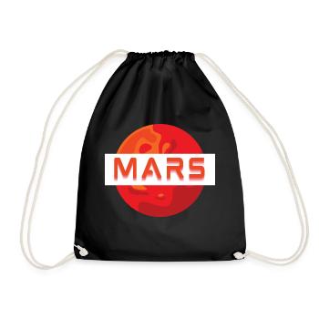 Mission MARS! - Drawstring Bag - black - Front