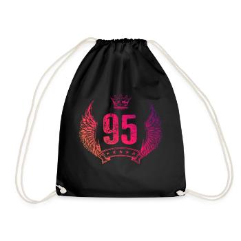 95 Couronne numérique - Sac de sport léger - noir - Devant