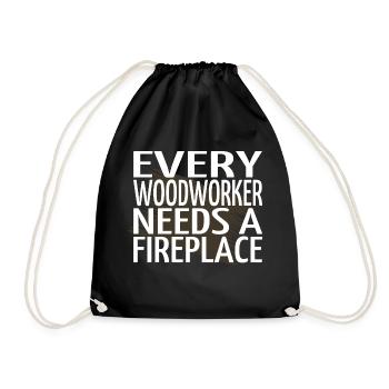 déclaration charpentier tshirts cool - Sac de sport léger - noir - Devant