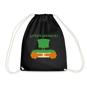 Luck Yourself - Turnbeutel - Schwarz - Vorne