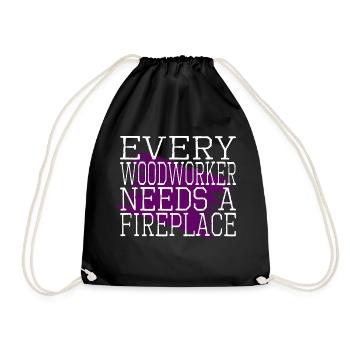 Cadeau d’anniversaire Idée de travail en forêt Idée cadeau - Sac de sport léger - noir - Devant