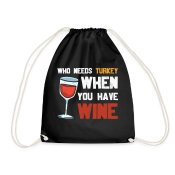 Funny Turkey - Sac de sport léger - noir - Devant